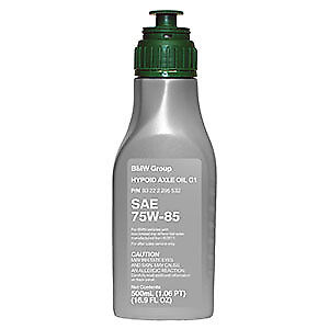 Gear oils Gear oil Hypoid Axle Oil G1 75W-85 (0.5L) BMW 1 (E81), 3 (E90), 5 (F10), X1 (E84), X5 (E70), X6 (E71, E72) 12.04-10.16  Art. 83222295532